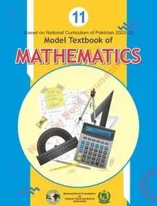 Class 11 Mathematics Book Cover Federal Board 2025-2026
